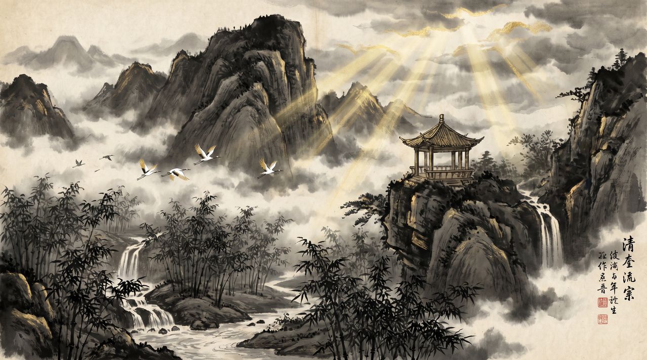 51吃瓜文化诗词 【51吃瓜诗词视频】中国山水诗视频赏析 · 东方自然美学与诗歌意境的完美融合